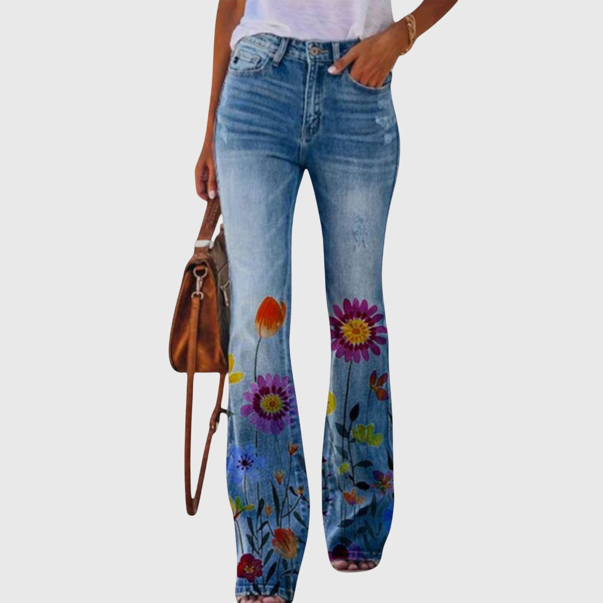 Flower Print Trousers