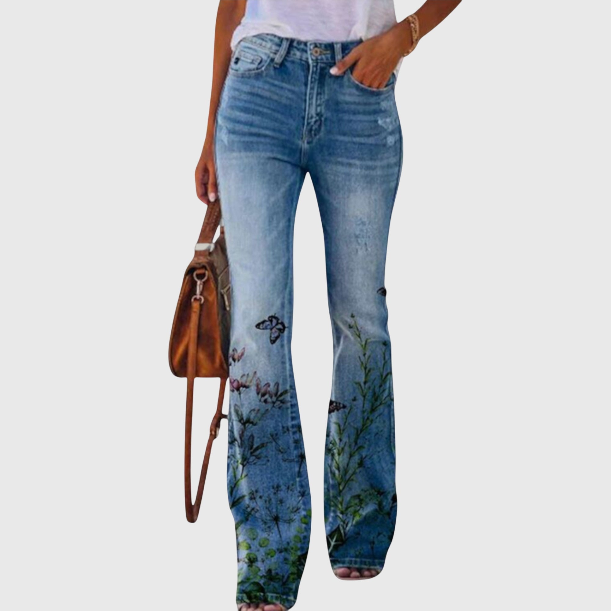 Flower Print Trousers