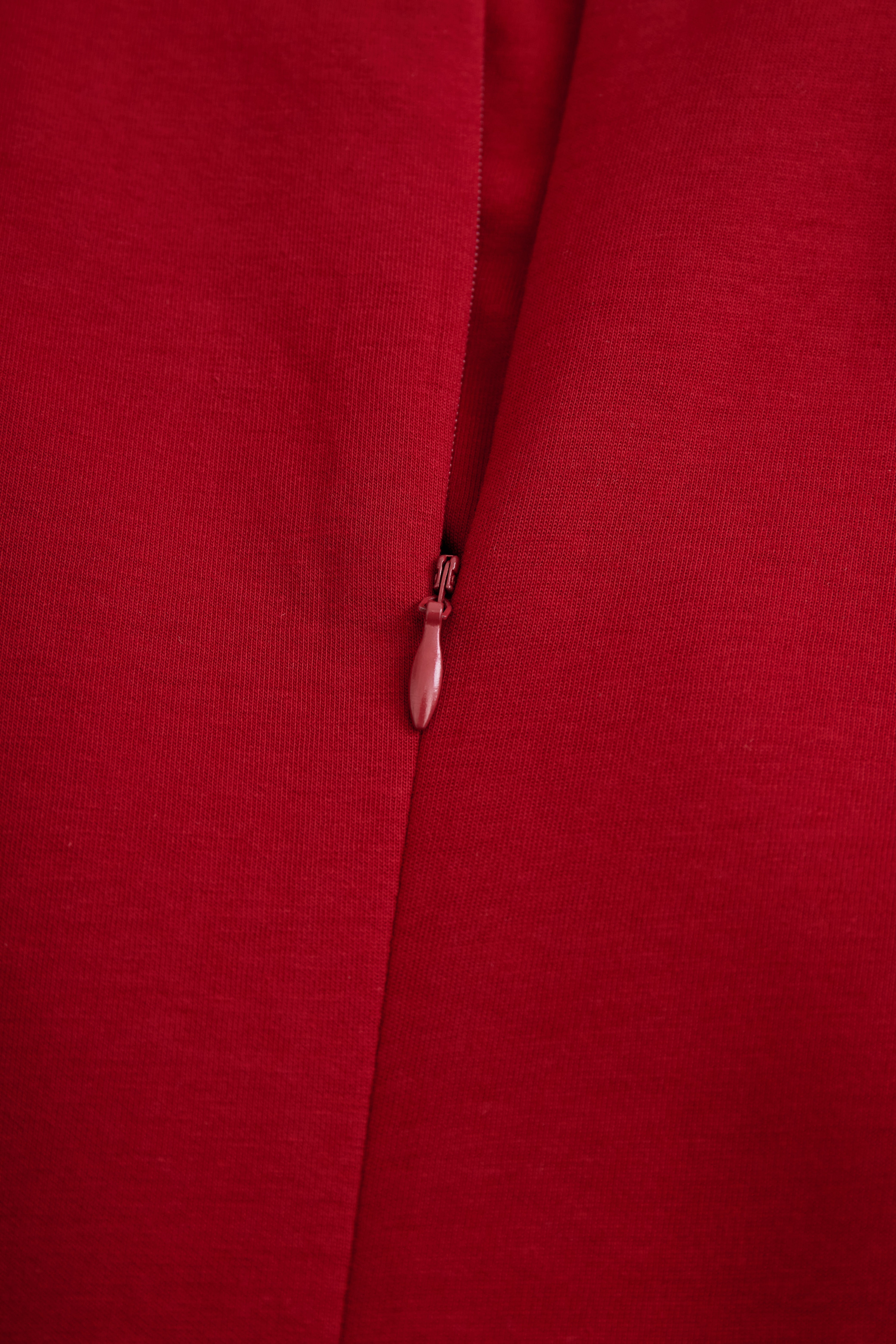 Ruby | Burgundy Sleeveless Midi Dress