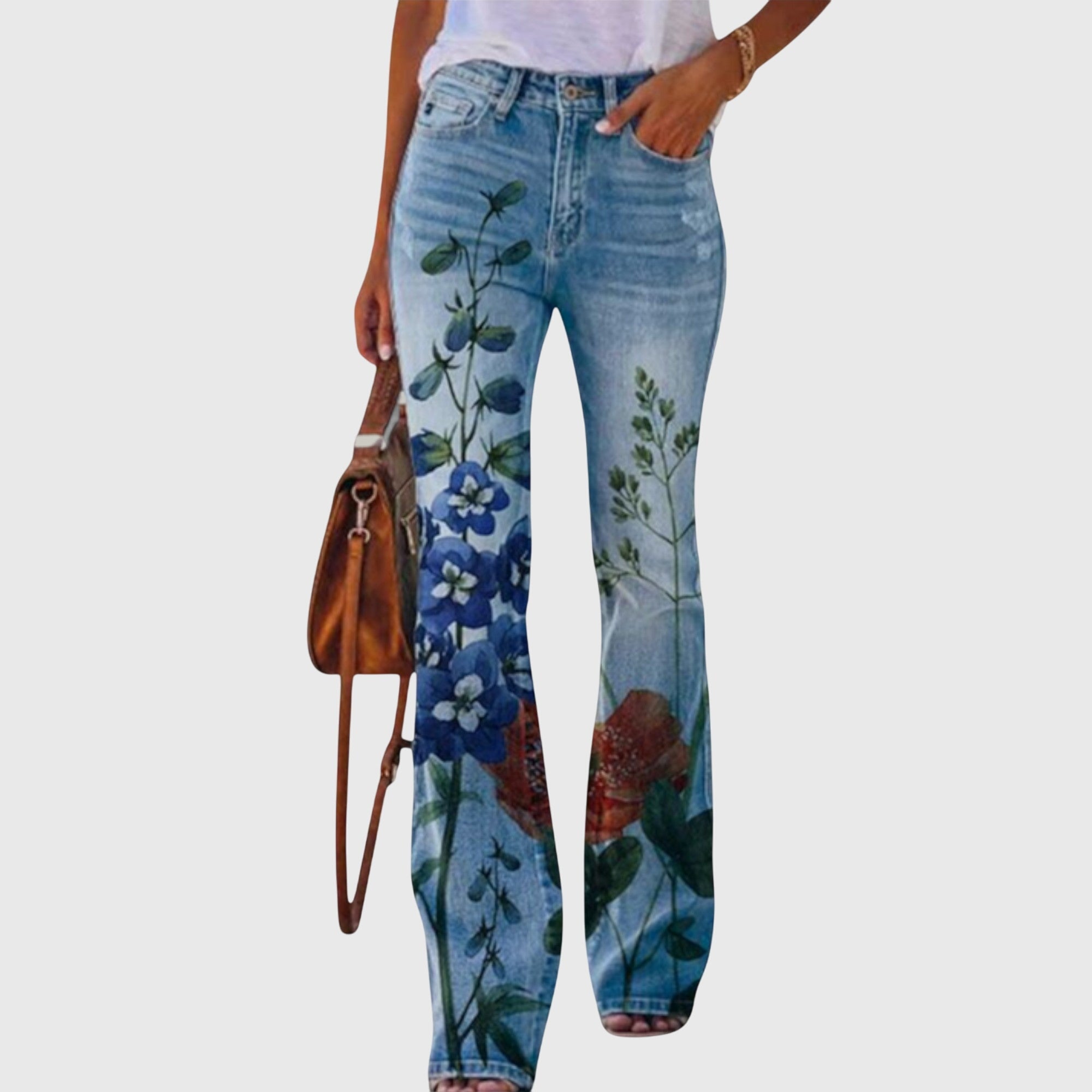Flower Print Trousers
