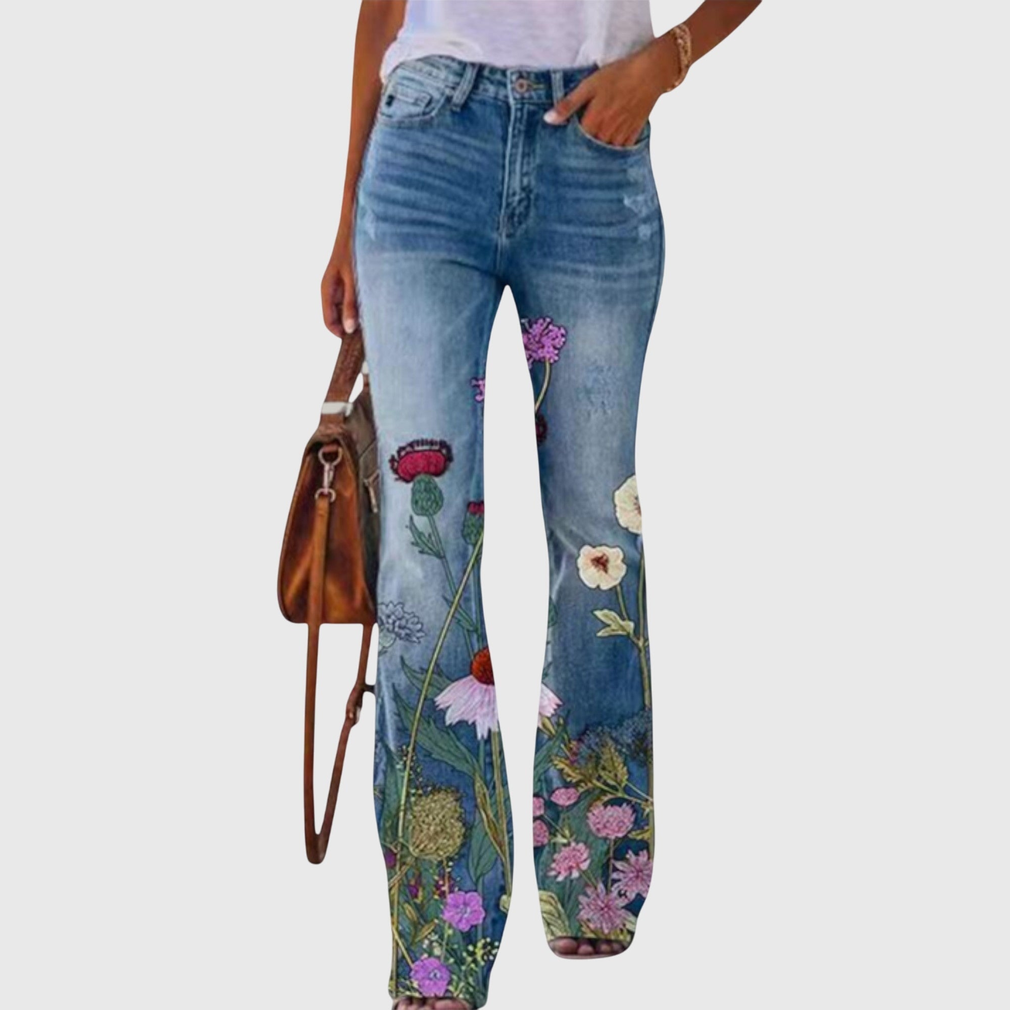 Flower Print Trousers