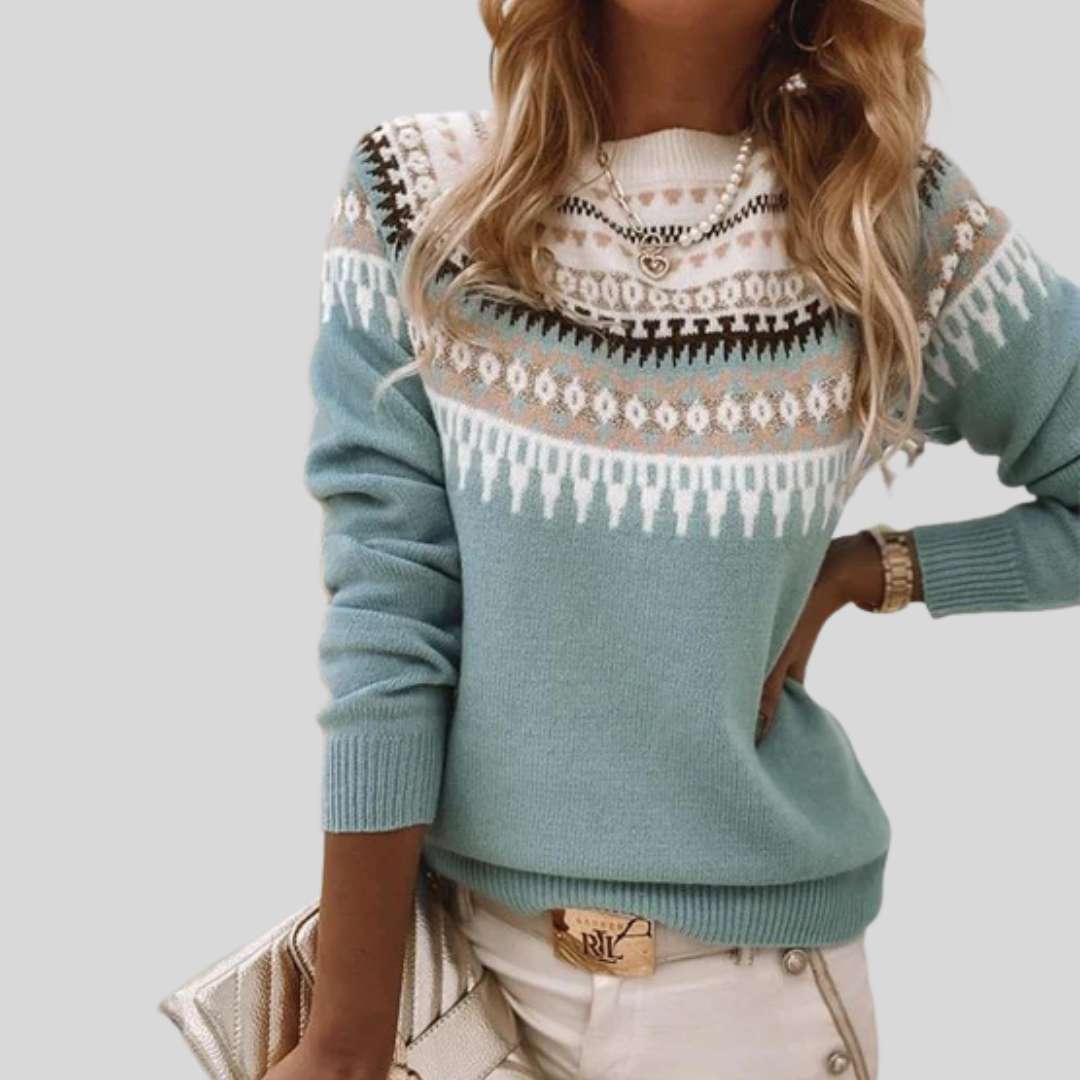AVERY™ - Fair Isle Knit Sweater