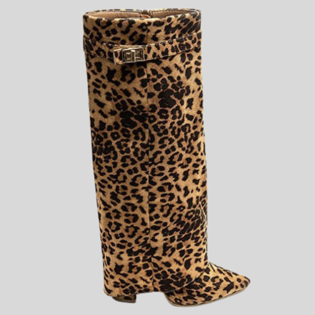 JOLIE™ - Leopard Suede Boots