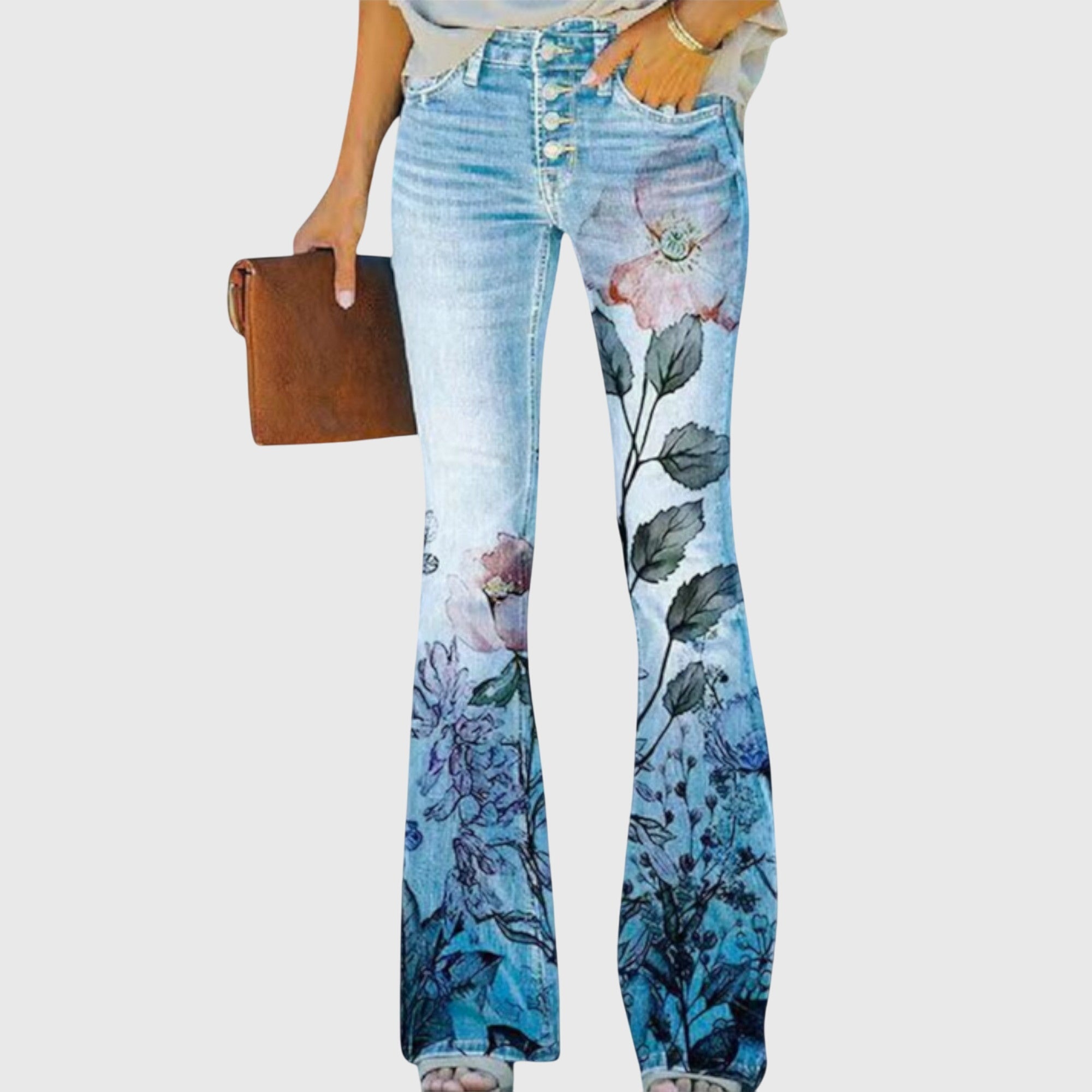 Flower Print Trousers