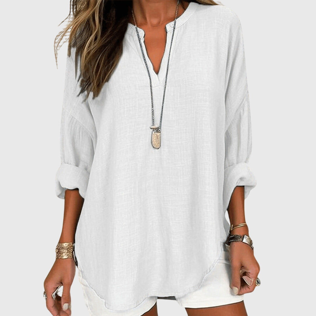 Lenara™ | Flowing Elegant Beach Shirt