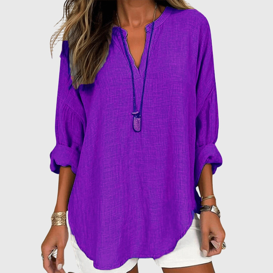 Lenara™ | Flowing Elegant Beach Shirt